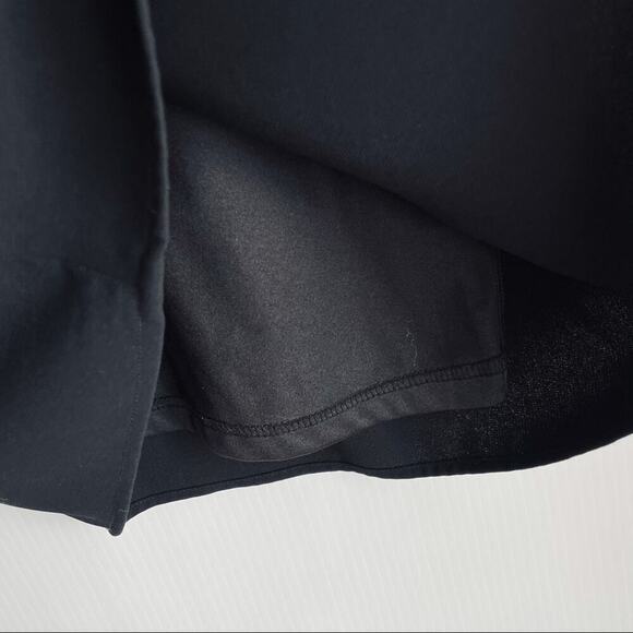 Lulus mesh top short sleeve shift dress with scalloped sleeve trim small - Picture 6 of 10